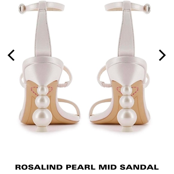 Sophia Webster White Heels with Pearl Detail - Picture 8 of 10